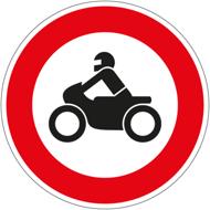 Motorrad verboten