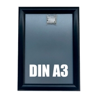 DIN A3 | Alu Klapprahmen schwarz, Wechselrahmen, 325 x 450 mm
